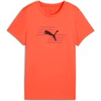 PUMA Damen Shirt W x HYROX POLY GRAPHIC TEE, Größe S in Orange