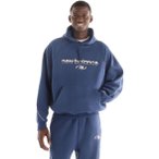 New Balance Trackside Fleece Herren Hoodie ( Dunkelblau L)