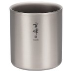 Snow Peak - Ti-Double H300 Stacking Mug Gr 300 ml grau