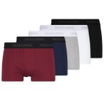 DEDICATED - Boxer Briefs Kalix Base 5-Pack - Alltagsunterwäsche Gr S rot