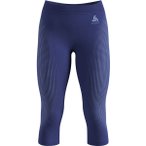 ODLO Damen Leggings "Performance Eco Warm" 3/4 Länge, Größe L in Blau