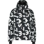 CHIEMSEE Skijacke mit CHIEMSEE Alloverprint, Größe L in Grau