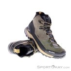 Salewa Puez Leather Mid PTX Herren Wanderschuhe-Oliv-Dunkelgrün-8