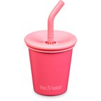 Klean Kanteen Straw Lid Steel Trinkbecher Kinder  Trinkflaschen pink Größe 296