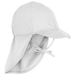 Mikk-Line - Kid's Summercap Long Neck Solid - Cap Gr 45 cm - 6-12 Months weiß/g