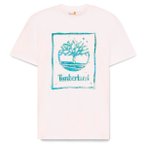 Timberland - Water Stack Logo S/S Tee - T-Shirt Gr XL weiß