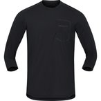 Norrona Skibotn Equaliser Merino 3/4  Herren  T-Shirts schwarz Größe S Mountai