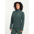 JACK WOLFSKIN Damen Unterjacken lg.Arm Da TAUNUS 200 FZ W, Größe 3XL in Grün