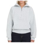 Volcom - Women's Voltrane Sweater - Pullover Gr XL grau/weiß