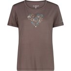 CMP Print  Damen  T-Shirts braun Größe S Trekking  Hautfreundlich Lyocell (Ten
