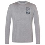 super.natural - Lil Anchor Bio Jersey L/S - Merinoshirt Gr M grau