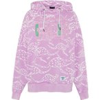 CHIEMSEE Kapuzensweatshirt mit Allover-Känguru-Print, Größe S in Lila