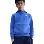 NIKE Kinder Kapuzensweat K NSW CLUB FLC HDY LBR, Größe S in Blau