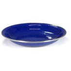 Origin Outdoors Emaille Teller  Campinggeschirr blau Größe 26cm-Flach