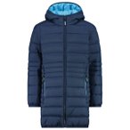 CMP - Girl's Down Coat Fix Hood Taffeta - Mantel Gr 110 blau