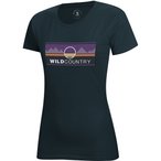 Wild Country Stamina Graphic  Damen  T-Shirts blau Größe XXS Bouldern | Sportk