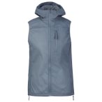Stoic - Women's NybroSt. Windbreaker Vest with Hood - Windweste Gr XS grau