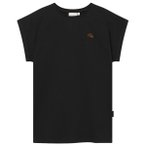 DEDICATED - Women's T-Shirt Visby Croissant EMB - T-Shirt Gr XS schwarz