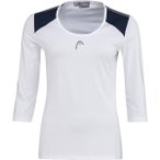 HEAD Damen Shirt CLUB 22 Tech 3/4 Shirt W, Größe XS in Weiß
