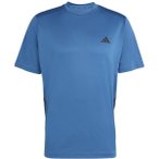 ADIDAS Herren Shirt TECH ESSENTIALS WORKOUT 3-STREIFEN, Größe XXL in Blau