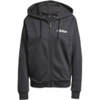 ADIDAS Damen Kapuzensweat Essentials Linear French Terry, Größe XS in Grau