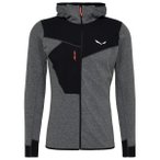 Salewa - Puez 2 Dry L/S Hood Full-Zip Tee - Fleecejacke Gr M grau