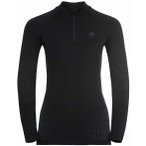 Odlo Performance warm Bl Top Turtle Neck L/S Half Zip W Damen ( Schwarz L Größ