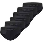CAMANO Camano Herren Slips, 6er Pack - Comfort BCI Cotton, Unterhosen, Stretch B