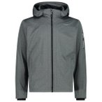 CMP - Jacket Zip Hood Light Melange - Softshelljacke Gr 60 grau