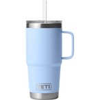 Yeti Rambler 25oz Straw Isolierbecher  Isolierflaschen blau Größe 739ml Reise 