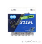 KMC X11 EL Waxed 118 Gl. 11-Fach Kette-Silber-One Size