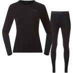 Bergans Allround Merino Unterwäsche Set Damen  Skiunterwäsche schwarz Größe 