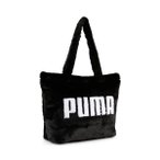 PUMA Unisex sonst. Freizeittaschen UP FAUX FUR Shopper, Größe OSFA in Schwarz