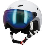 CMP Kinder WJ-2 Visier Helm (Größe 52-54CM, weiss)