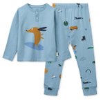 LIEWOOD - Kid's Wilhelm Printed Pyjamas Set - Schlafanzug Gr 86/92 blau/türkis