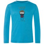 super.natural - Kid's Wood Crafti L/S - Merinoshirt Gr 116 blau