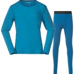 Bergans Allround Merino Unterwäsche Set Kinder  Skiunterwäsche blau Größe 12