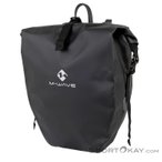 M-Wave Downtown Single Flex 22l Gepäckträgertasche-Schwarz-One Size