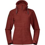 Bergans Hareid Fleece  Damen  Fleecejacke rot Größe XL Trekking  Atmungsaktiv 