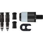 Schwalbe Clik Valve DV Ventile mit Pumpenkopf Adapter  Fahrradteile schwarz Grö