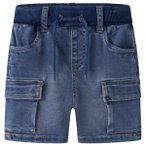 Name it - Kid's Ben Baggy Denim Shorts - Shorts Gr 80 blau