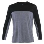 Icebreaker Merino 125 Cool-Lite Sphere Colour Block Herren Longsleeve ( Anthrazi