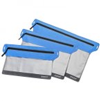 Cocoon - Zippered Flat Document Bags - Wertsachenbeutel Gr L - 32 x 25 cm grau/b