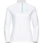 ODLO Damen Rolli Mid layer 1/2 zip BESSO, Größe L in Weiß