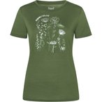 Super.Natural Rock Flowers  Damen  T-Shirts oliv Größe S Trekking  Hautfreundl