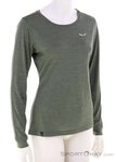 Salewa Puez Melange Dry Damen Funktionsshirt-Oliv-Dunkelgrün-42