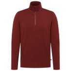 Heber Peak - MerinoBlend EvergreenHe. Half Zip - Merinopullover Gr 4XL rot