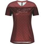 SCOTT Damen Trikot Trail Flow s/sl, Größe S in Rot