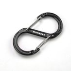 Munkees S-Form-Karabiner mit Drahtschnapper  Schlüsselanhänger pink Größe On