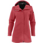 MAUL Damen Mantel Tällistock XT-Softshellmantel+Kapuze, Größe 44 in Rot
